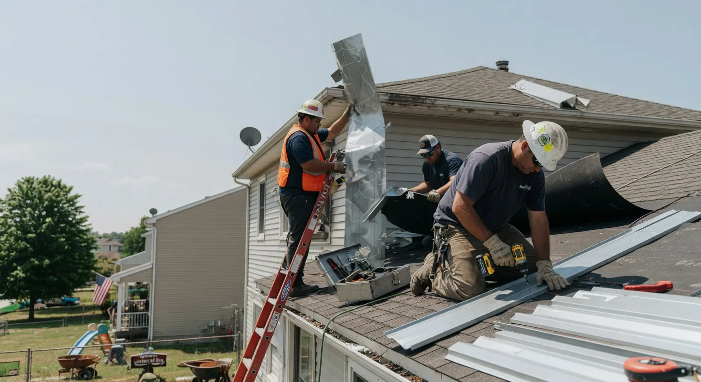 Storm Damage Metal Roof Repair in Shelburne Falls, MA
